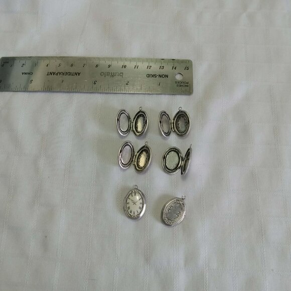 6 Vintage Clock Lockets - Picture 3 of 5